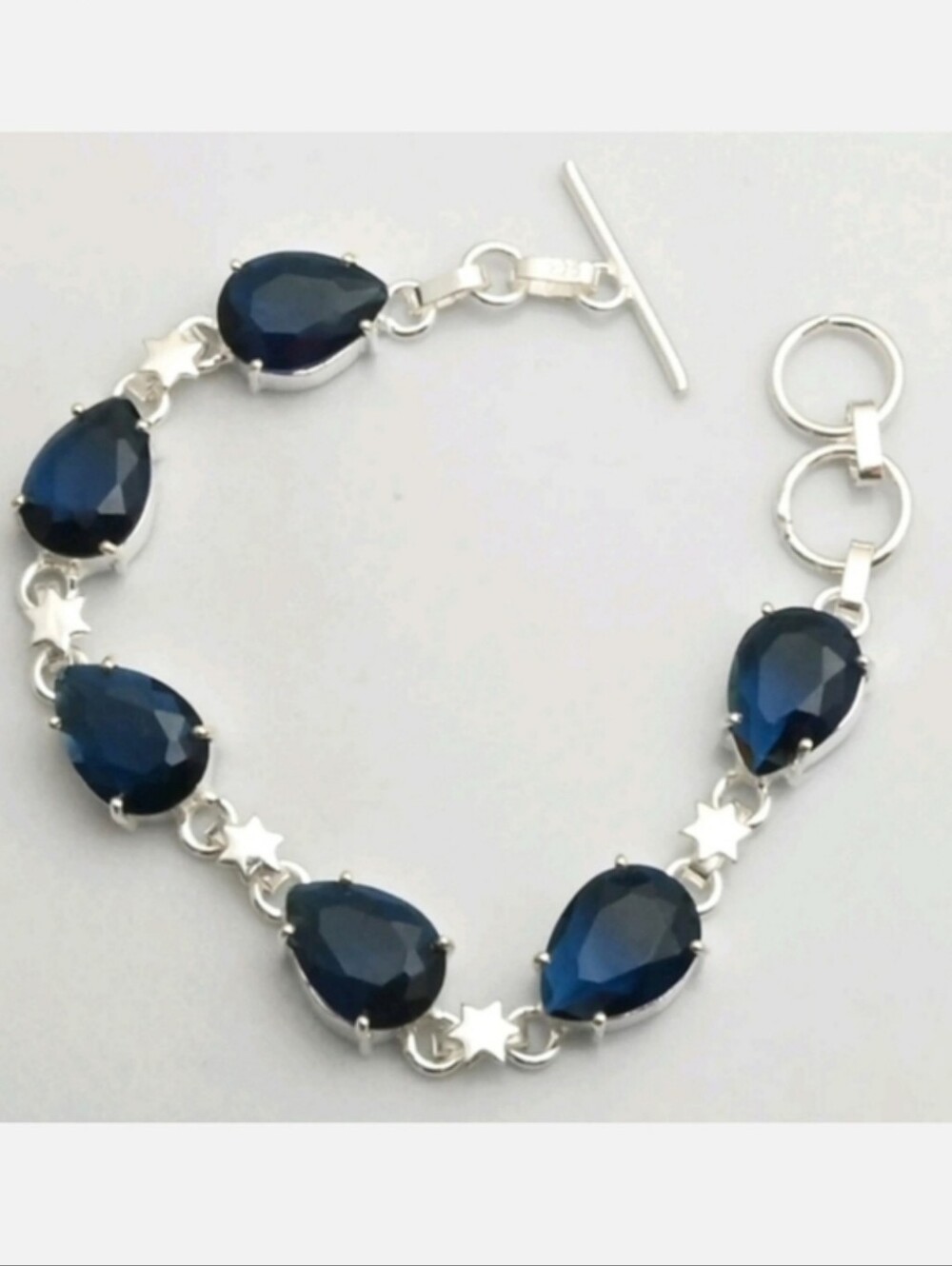 Tanzanite Gemstone Jewelry 925 Sterling Silver Handmade Bracelet